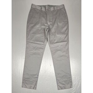 Bonobos Friday Pants Mens 32x32 Straight Fit Gray Chino Casual‎ Fits (32x30)